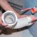 repair a broken septic pipe